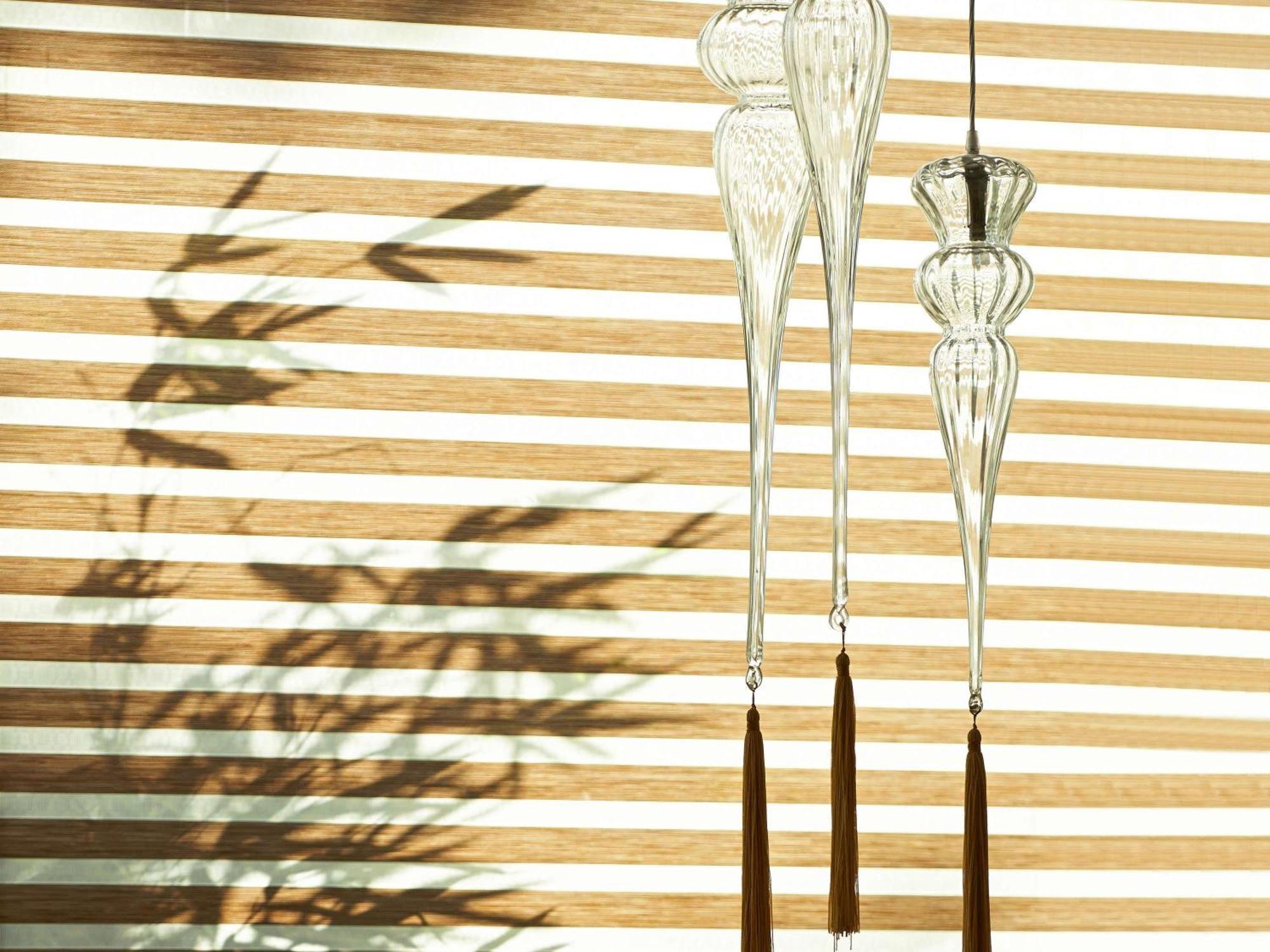 Fairmont Makati Otel Makati City Dış mekan fotoğraf Hanging bamboo wind chime